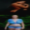 Pregnant woman looking