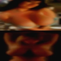 Woman putting weird things